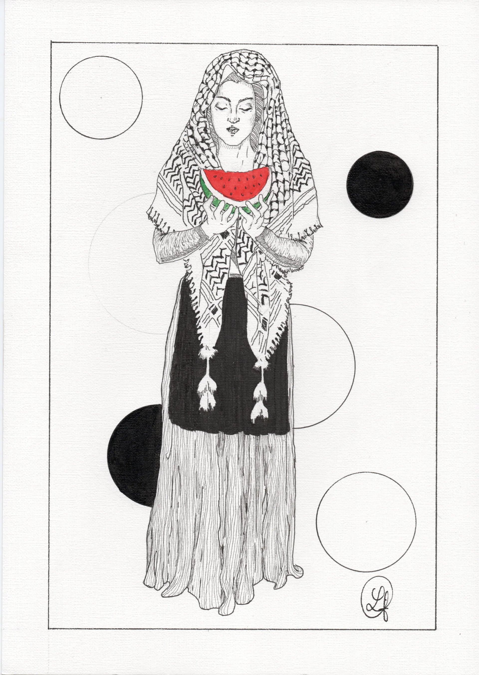 "The Sardinian Girl with the Keffiyeh"